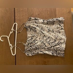 Reformation - Snake Skin top size 4